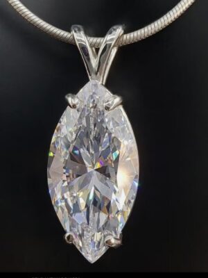IGI 5.6 Carat G VS2 Radiant Lab-Grown Diamond Pendant